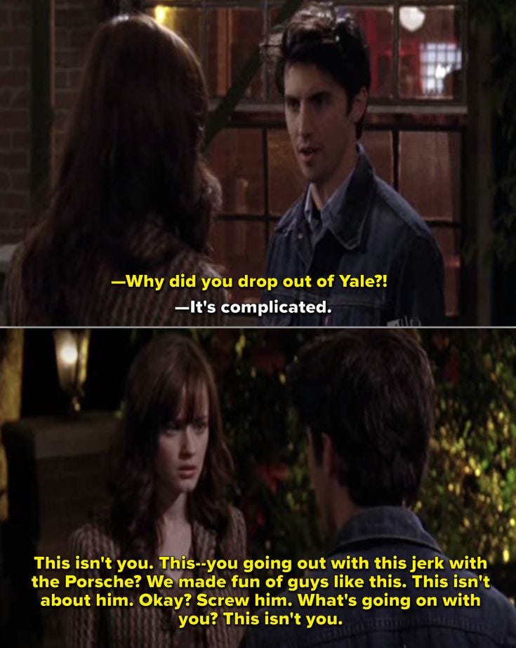 WHY did you DROP out of YALE *Gilmore Girls* Sweatshirt – Letters and Lucy