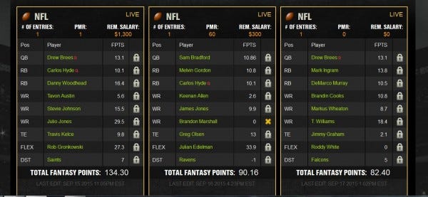 week 2 line up1 fantasy football blueprint week 2 line up1 fantasy football blueprint