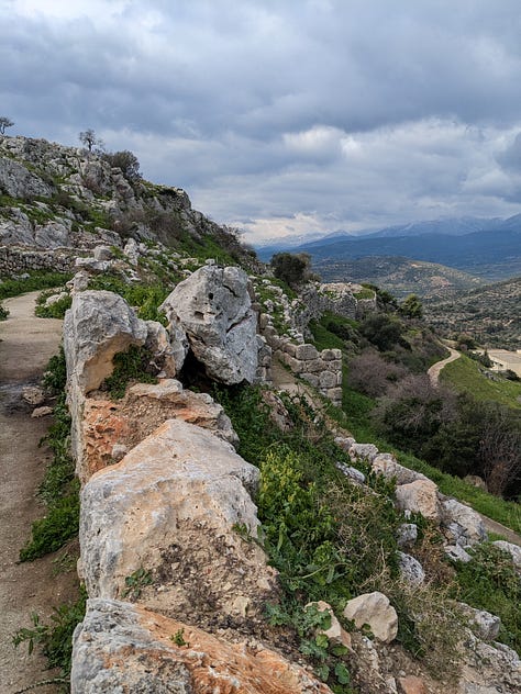 Ruins in the Greek countryside