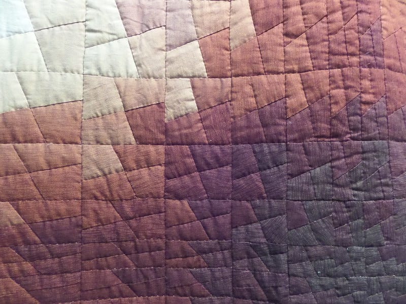 Detail from Colour burst quilt Detail from Colour burst quilt