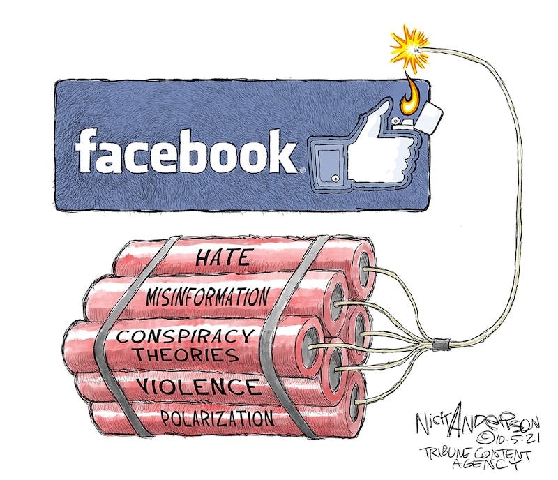 Editorial cartoons for Oct. 10, 2021: Facebook whistleblower, Senate drama,  debt ceiling - syracuse.com