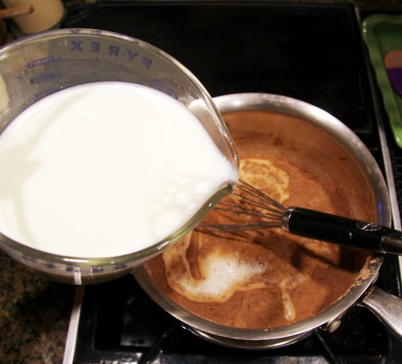 dark chocolate pudding