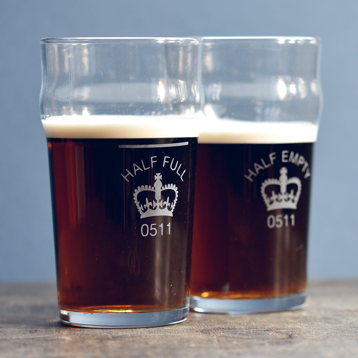 half-full-half-empty-etched-pint-glass-vinegar-and-brown-paper