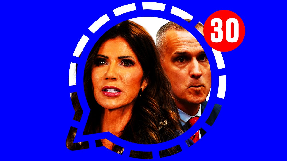 Noem & Rumored Lover’s Top Aide Wiped Their Secret Messages