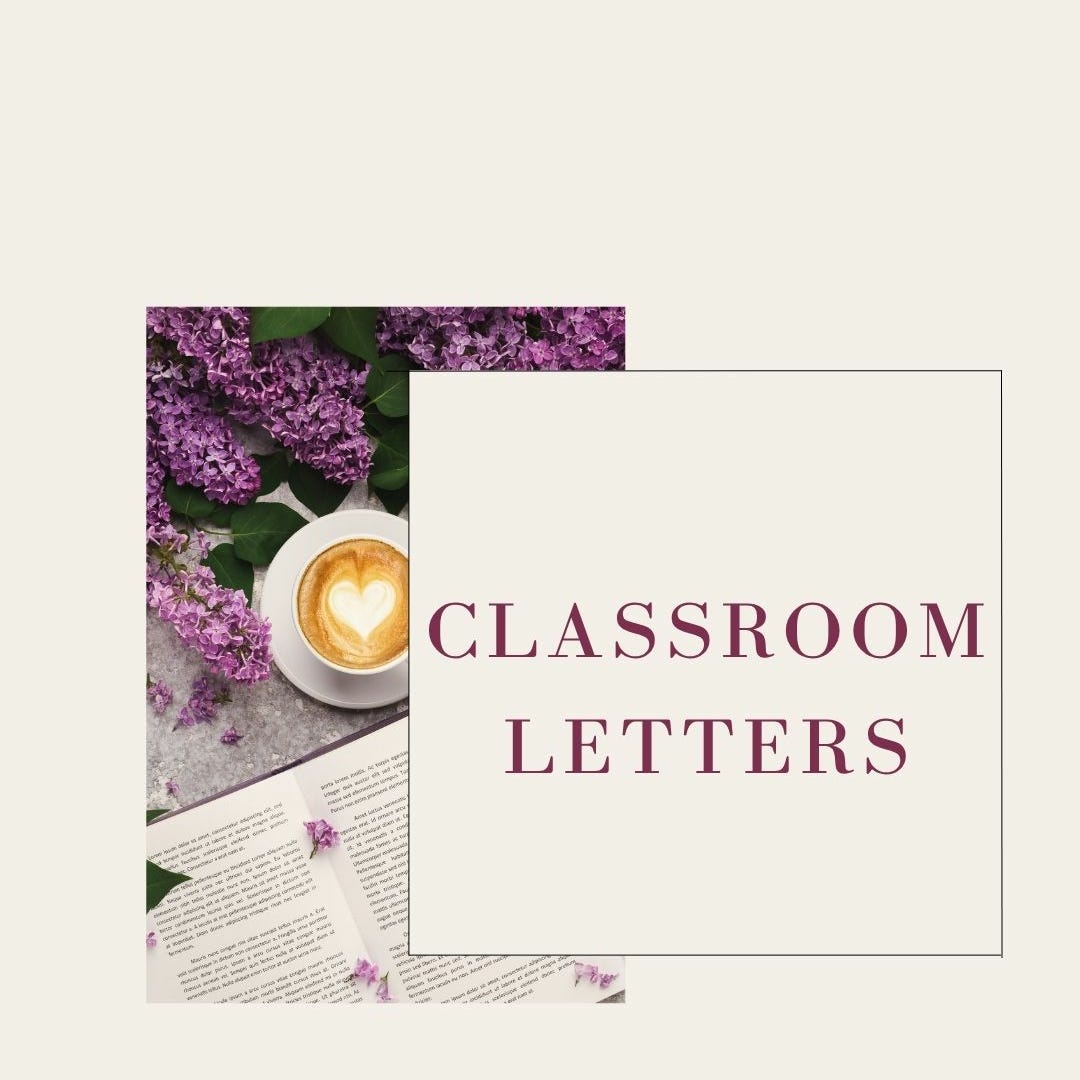 Classroom Letters by Ayesha Zanielle