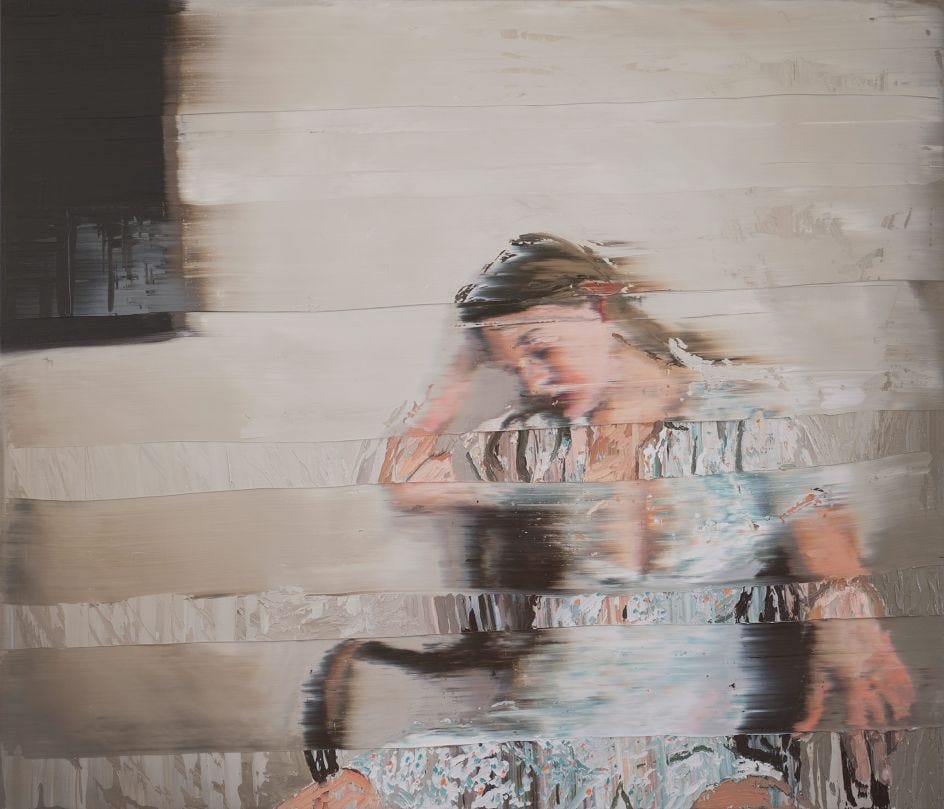 Blurred Lines: Seductive oil paintings with a deliberate glitch by Andy  Denzler | Creative Boom