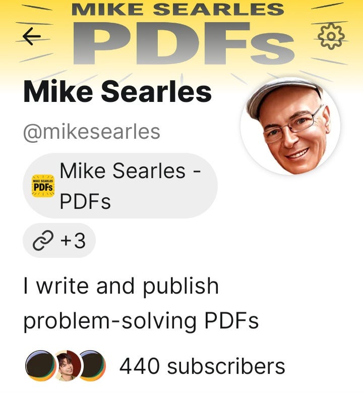 screenshot from mike searles PDFs substack account screenshot from mike searles PDFs substack account