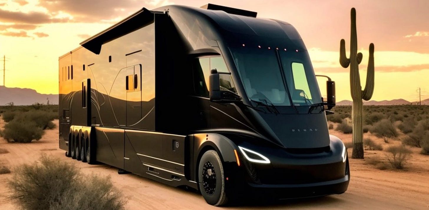 Tesla Semi Electric Motorhome
