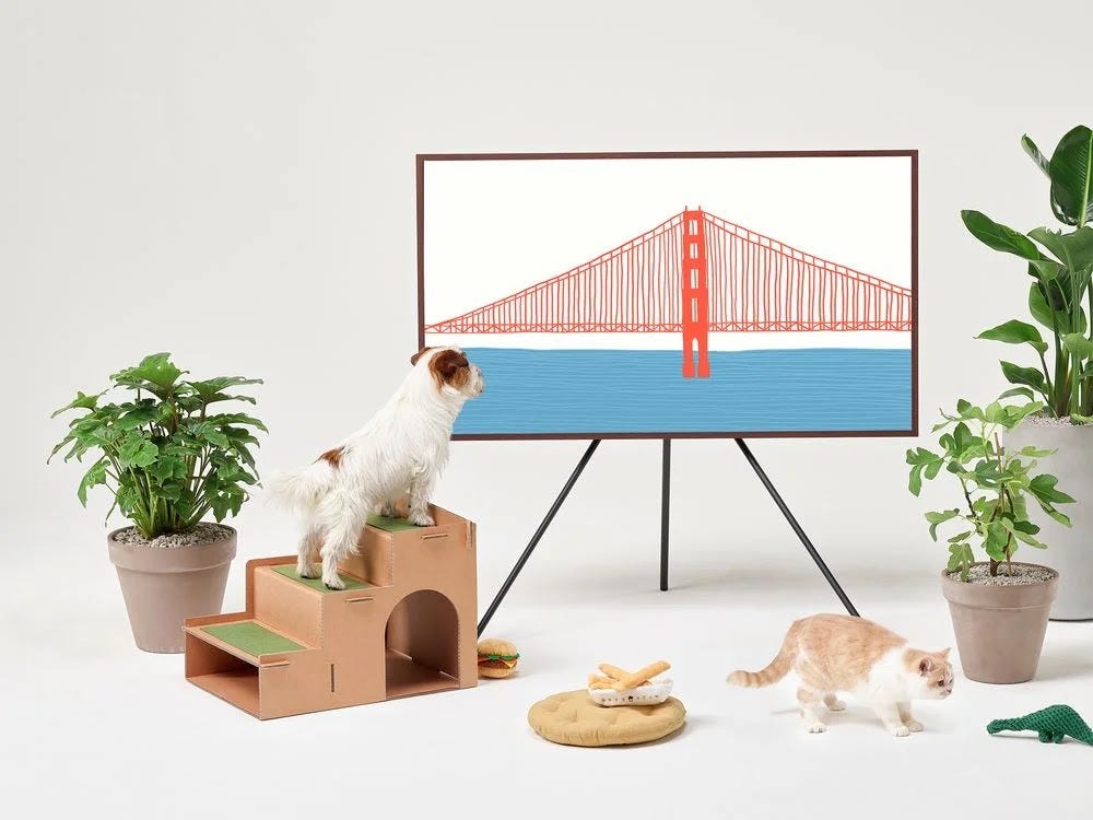 DIY pet stairs using upcycled boxes