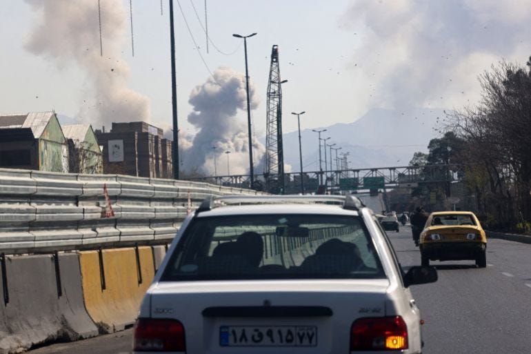 Israel airstrikes northwestern parts of Tehran Israel airstrikes northwestern parts of Tehran