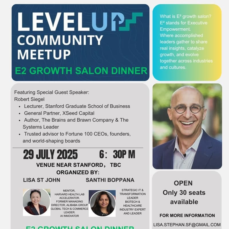 Cover Image for E2 Growth Salon, Palo Alto, CA