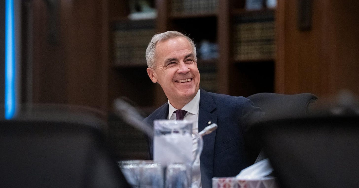 Photo du premier ministre Carney présidant une réunion virtuelle des premiers ministres à Ottawa, en Ontario.