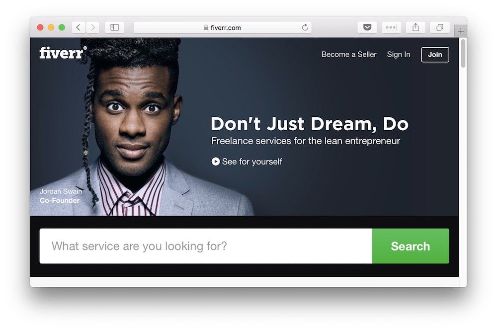 Fiverr Screenshot