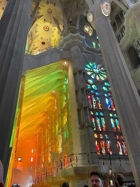 images of barcelona and munich and the author with friends and family