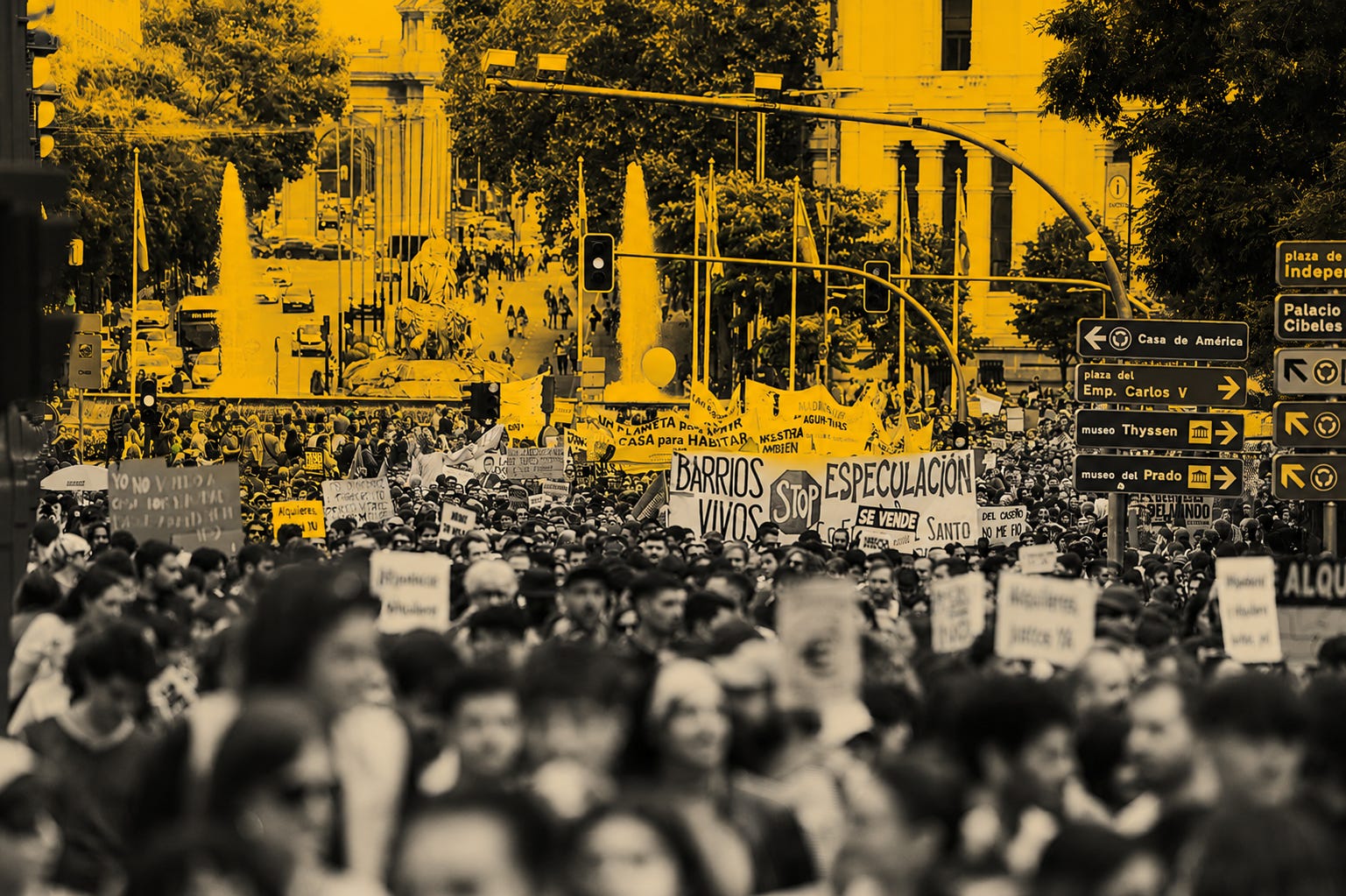 Thousands march in Spain to demand affordable housing Thousands march in Spain to demand affordable housing
