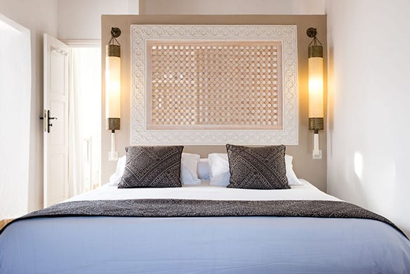 Bett im B&B in Marokko. Bild von Local Hideaways