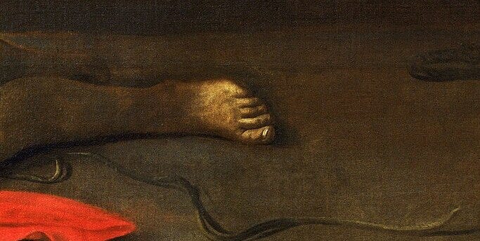 Caravaggio’s The Beheading of Saint John the Baptist, Dirty Feet Caravaggio’s The Beheading of Saint John the Baptist, Dirty Feet