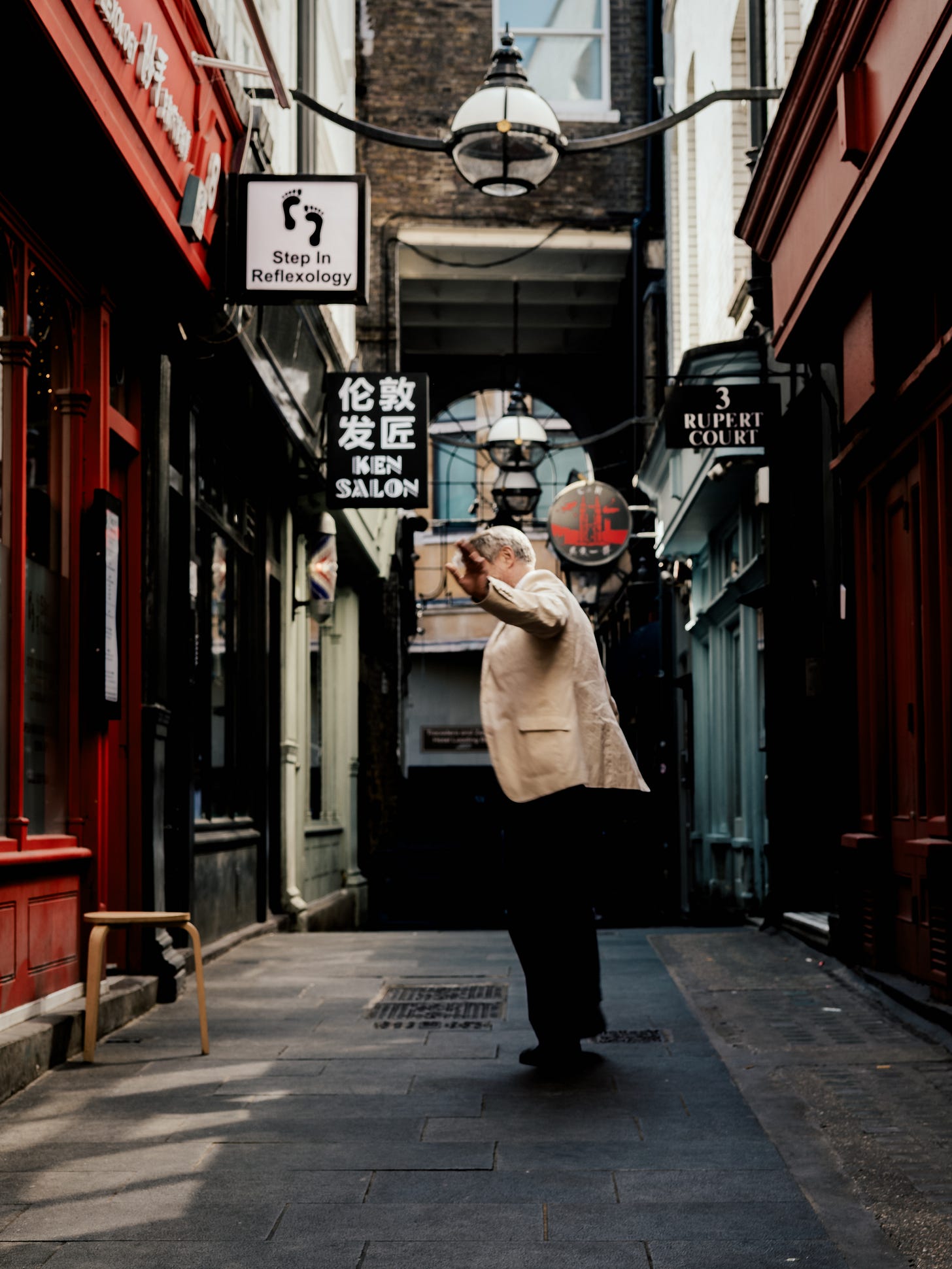 Rupert Court, Soho, London. Leica M11, 1/60, ƒ/4.8, ISO 64, 50mm. © Gavin Gough