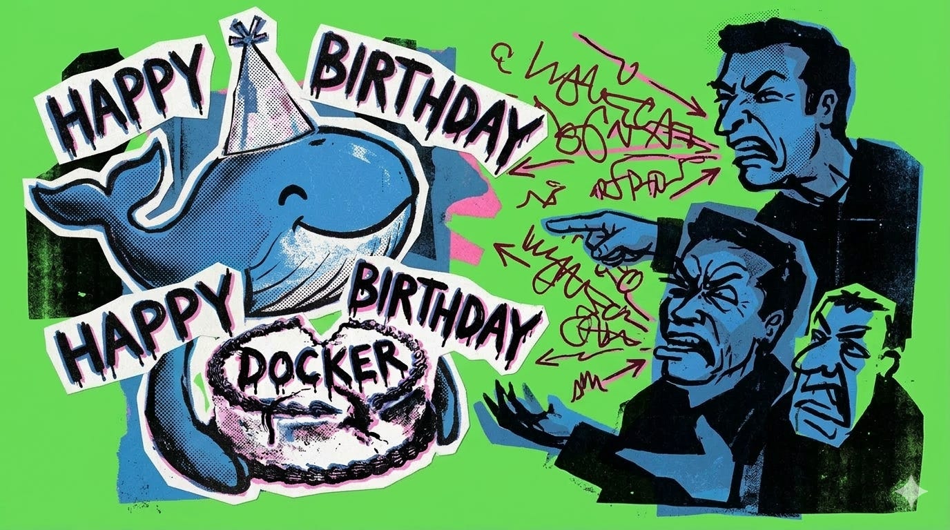 Tanti Auguri Docker! — copertina
