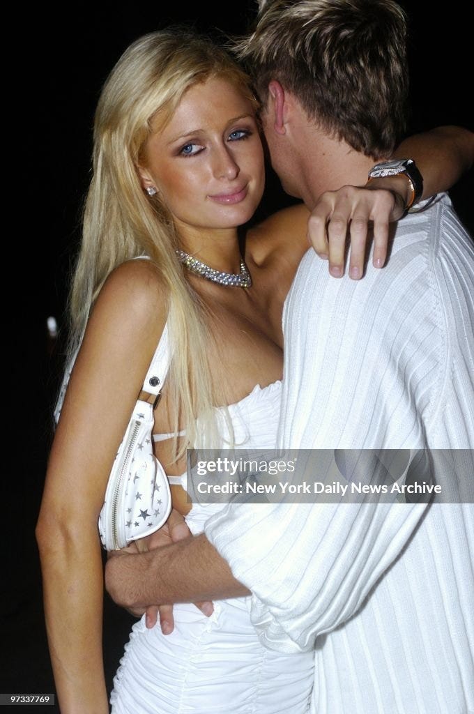 Paris Hilton and boyfriend Nick Carter of the Backstreet Boy