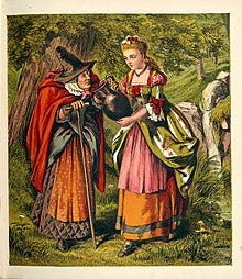 Greenaway illustrated "Diamonds and Toads" for Frederick Warne & Co in 1871. 