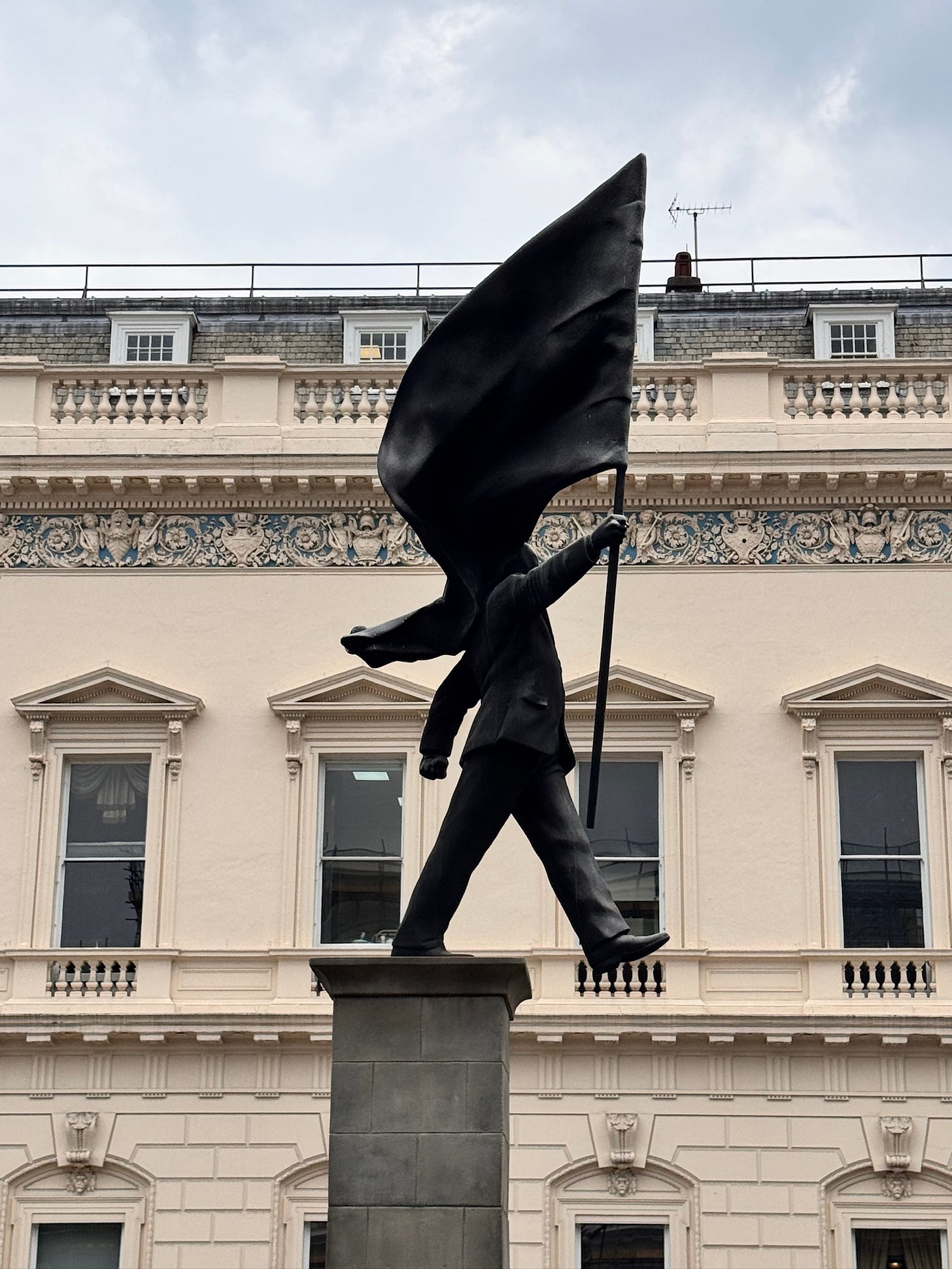 Another Banksy—this one in Waterloo Place, London. Another Banksy—this one in Waterloo Place, London.