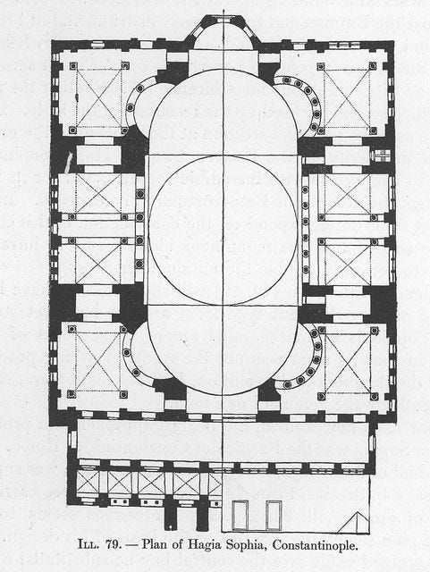 Hagia Sophia Original Plan