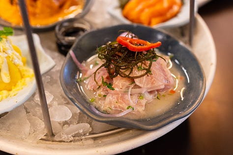 Ceviche, causa, and more