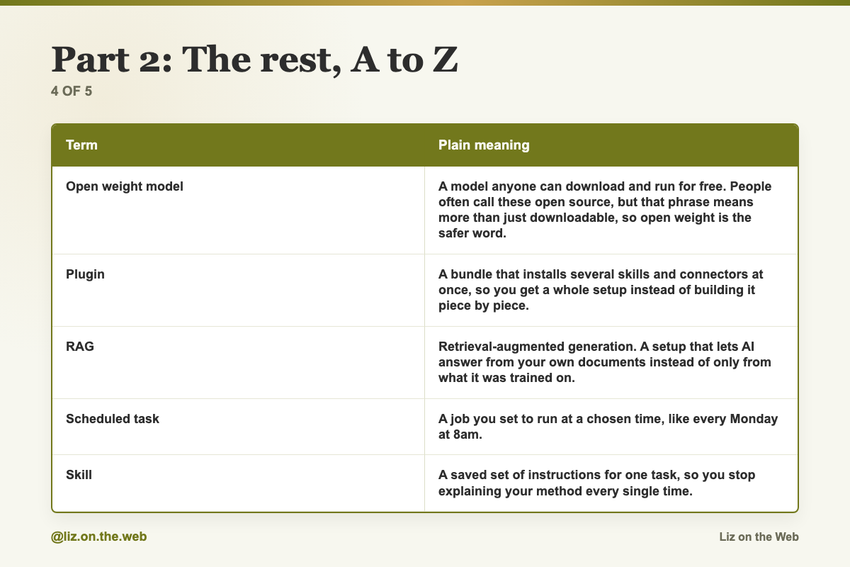 Part 2: The rest, A to Z (4 of 5) Part 2: The rest, A to Z (4 of 5)