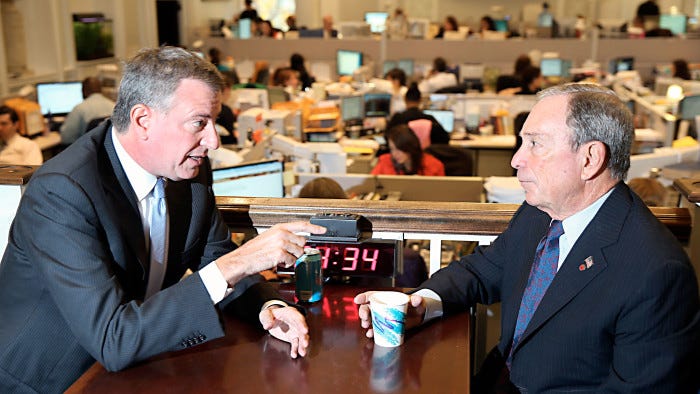 De Blasio brings change of tone to New York