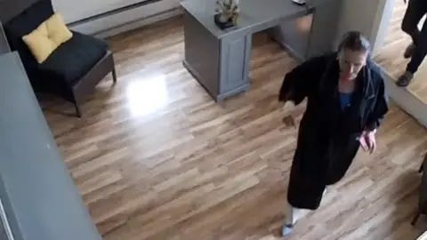 eSalon Security camera footage shows Nancy Pelosi at eSalon SF without wearing a mask