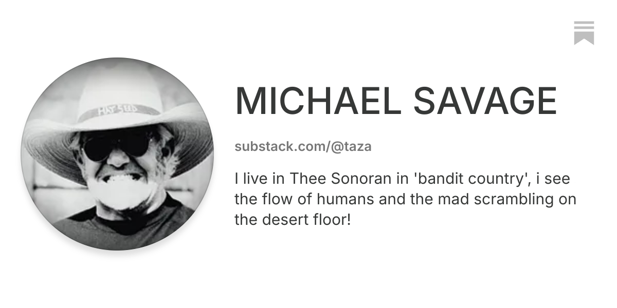 MICHAEL SAVAGE | Substack