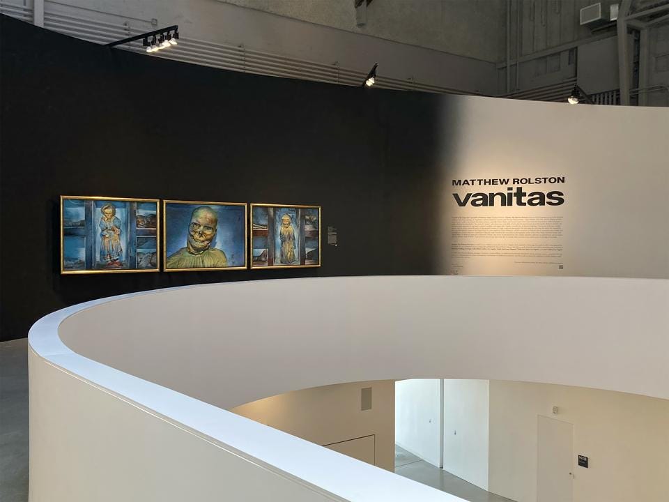 [2] Matthew Rolston, Triptych in the Style of an Altarpiece, Palermo, 2013  Installation view, ArtCenter College of Design, Mullin Transportation Design Center, Pasadena, California, 2025 (1)