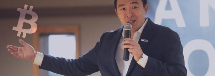 Crypto just lost its pro-Bitcoin candidate as Andrew Yang drops out of the U.S. presidential race Crypto just lost its pro-Bitcoin candidate as Andrew Yang drops out of the U.S. presidential race