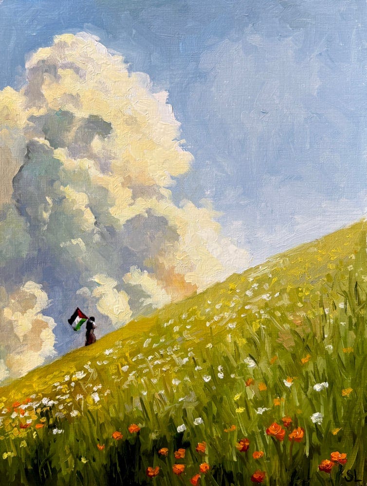 Climbing Original Oil Painting 