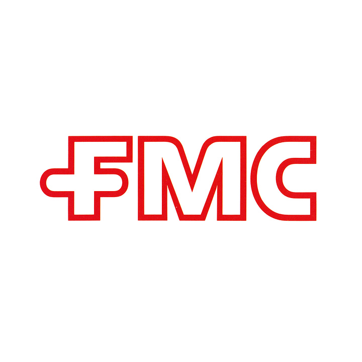 Lippincott & Margulies' 1972 logo for American chemicals and fibre manufacturer FMC