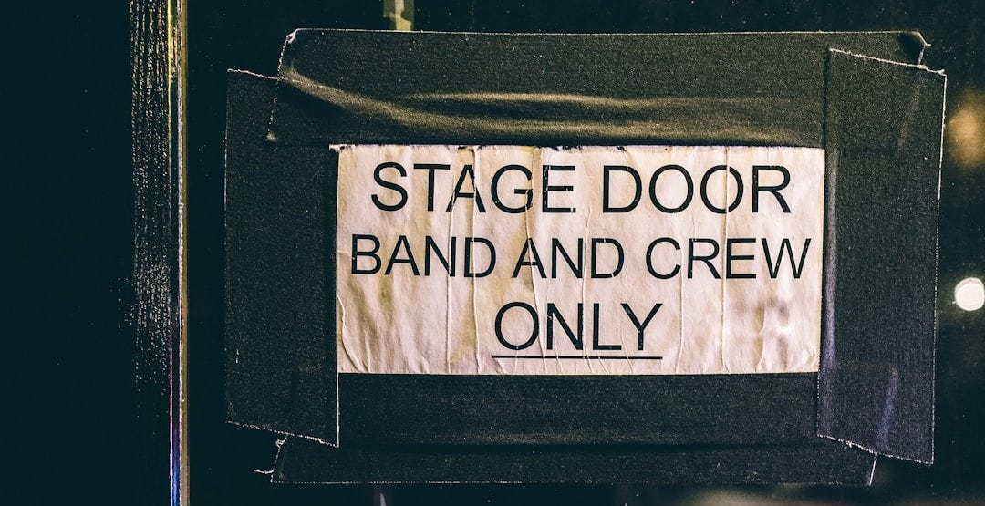 stage door band and crew only