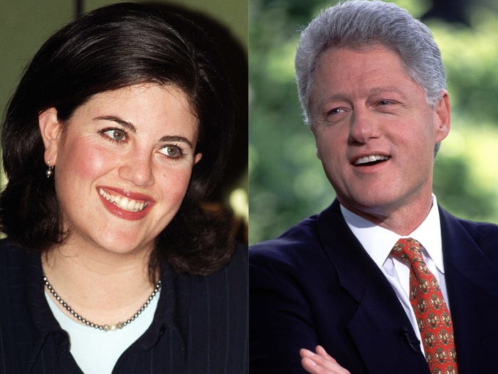 Photos: How Affair Between Bill Clinton, Monica Lewinsky Came to Light -  Business Insider