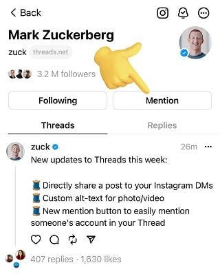 Threads update