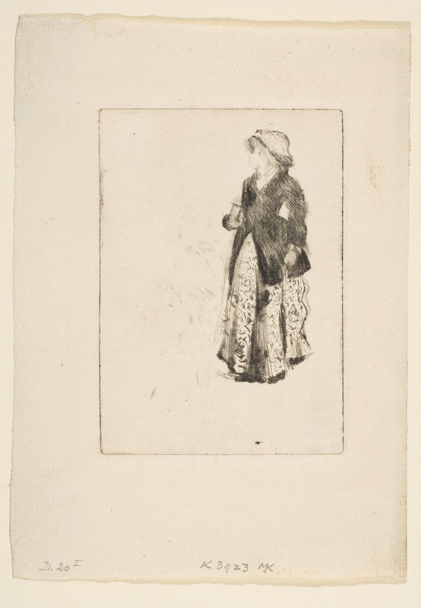 Edgar Degas, The Actress Ellen Andree, drypoint print, 1879 Edgar Degas, The Actress Ellen Andree, drypoint print, 1879
