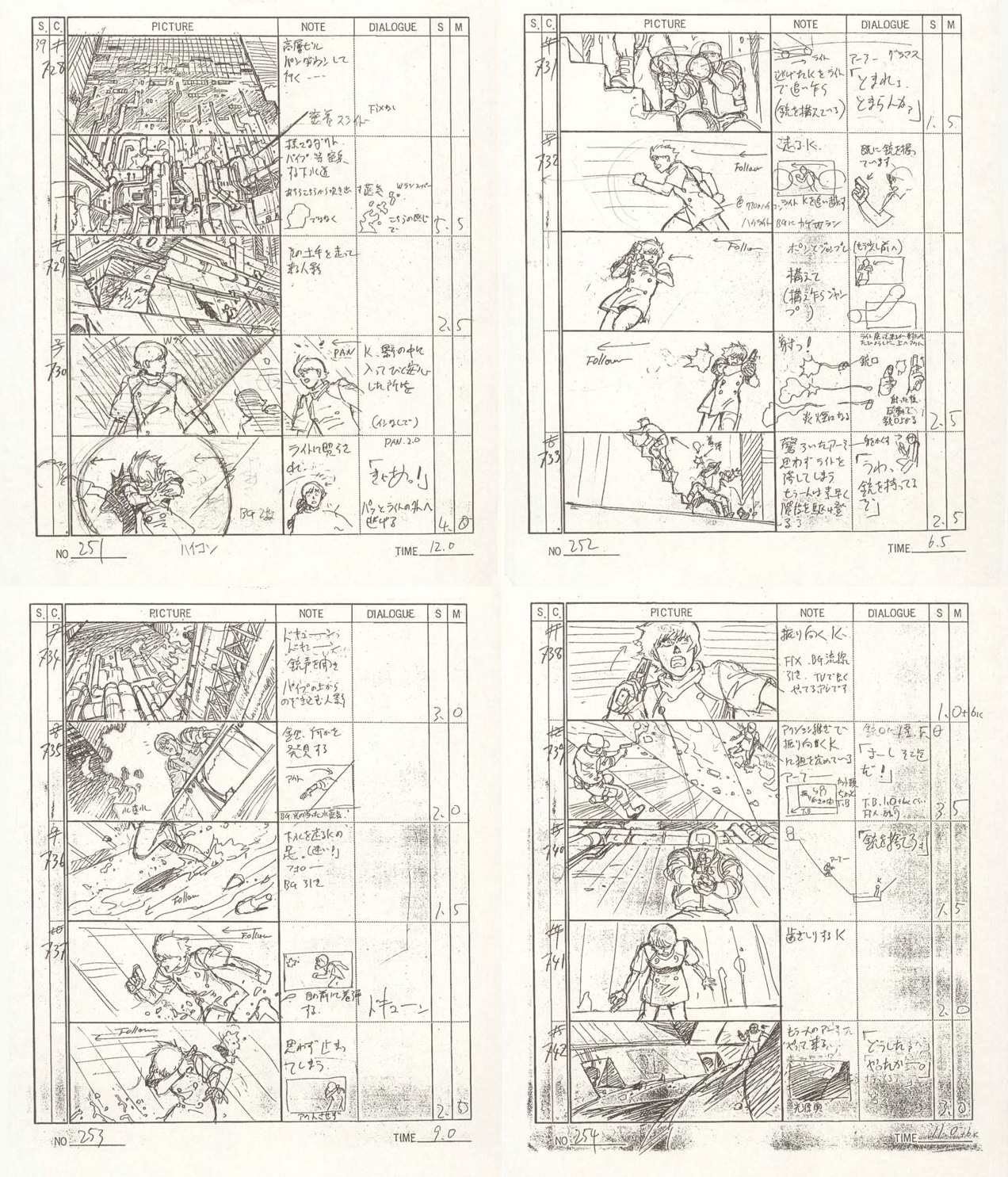 アート・デザイン・音楽 Animation AKIRA Storyboards 1 OTOMO THE Animation AKIRA Layouts & Key Frames 1 (OTOMO THE COMPLETE