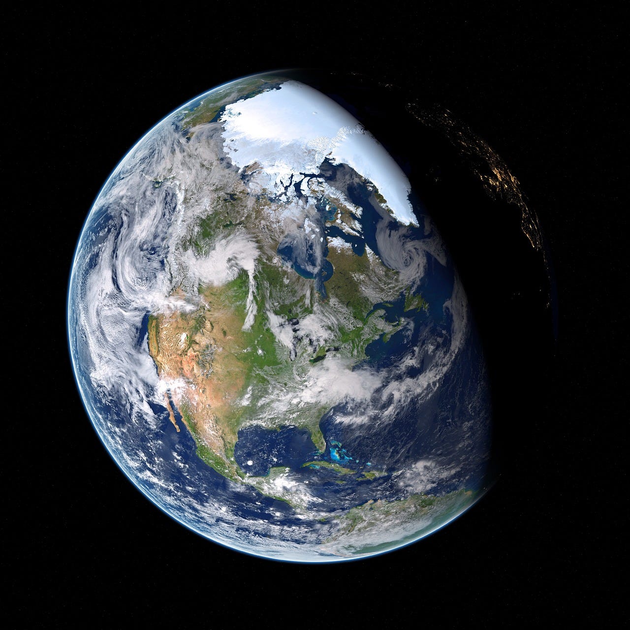 The Earth from outerspace.