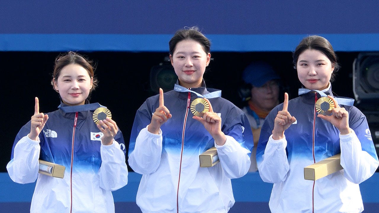 여자 양궁 단체전, 올림픽 10연패 신화…중국 꺾고 금메달