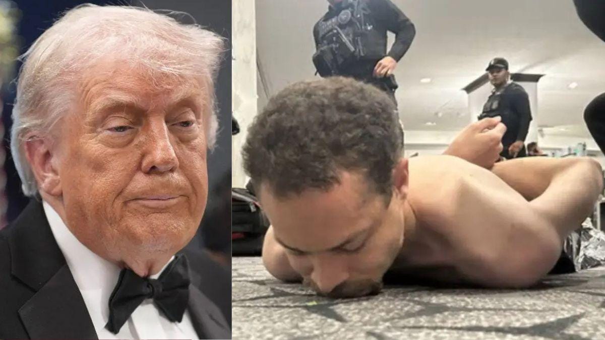 Composite photo of Donald Trump and Cole Tomas Allen Composite photo of Donald Trump and Cole Tomas Allen