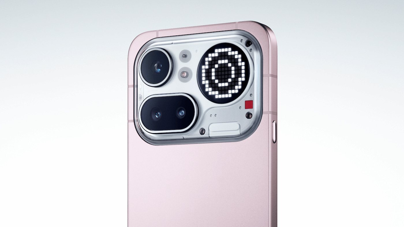 Nothing Phone 4a Pro in pink