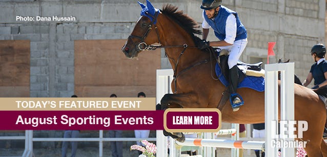 August Sporting Events—steeple chase image by Dana Hussain.