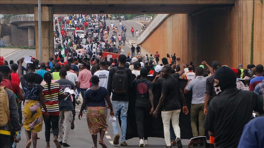Protests erupt in Nigeria over Trump's military intervention threat