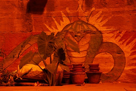 Scenes of the ghats. Nightfall. Benares.