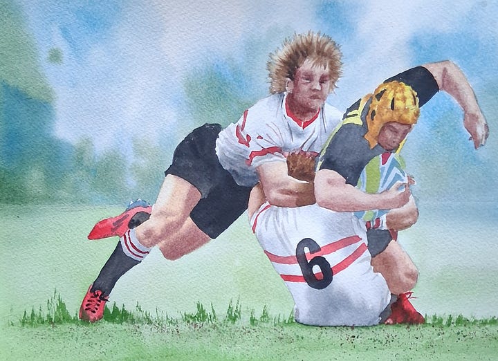 Watercolour images from work in class