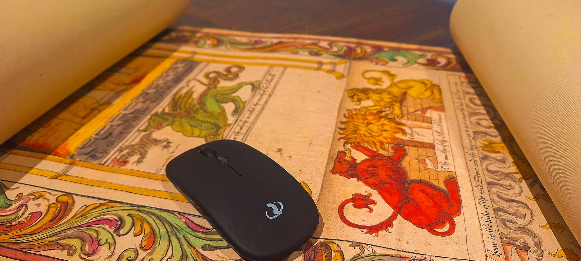 Ancient Scroll as Mousepad, London, circa 2023
